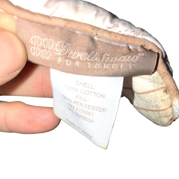 Dwell Studio reversible pink block print crib quilt - Picture 3 of 5